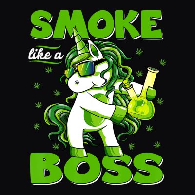 Smoke Like A Boss Unicorn